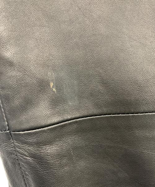 DOLCE & GABBANA（ドルチェ＆ガッバーナ）DOLCE & GABBANA (ドルチェ＆ガッバーナ) レザーパンツ ブラック サイズ:FREEの古着・服飾アイテム