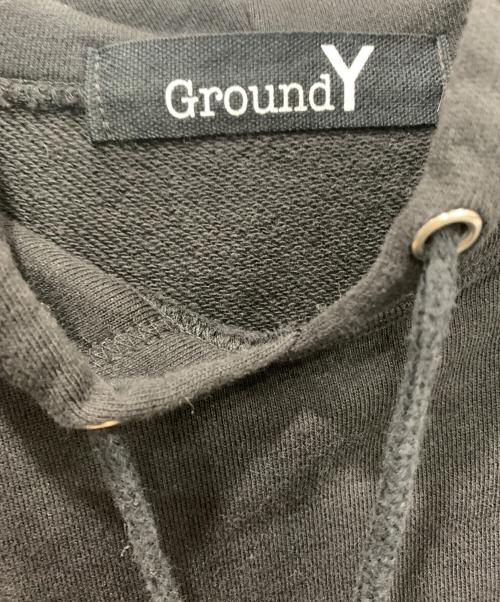 GROUND Y（グラウンドワイ）GROUND Y (グラウンドワイ) GYロゴグラフィックフーディー ブラック サイズ:SIZE 4の古着・服飾アイテム