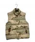 MONCLER（モンクレール）の古着「ダウンベスト」｜ベージュ×カーキ