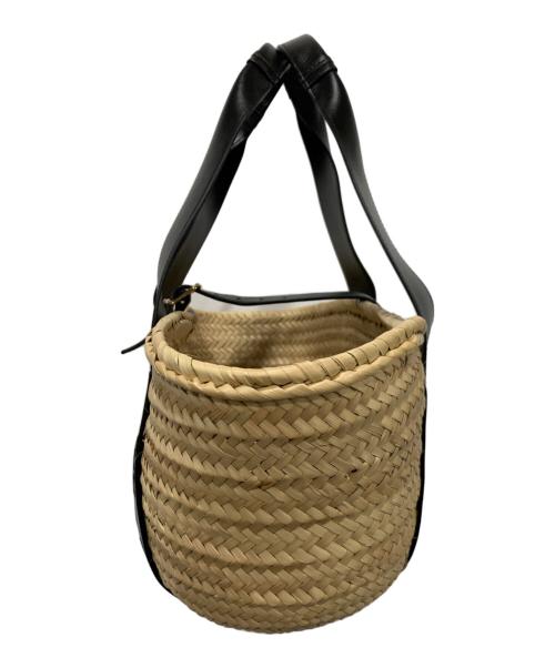 Chloe（クロエ）Chloe (クロエ) カゴバッグ ナチュラル×ブラックの古着・服飾アイテム