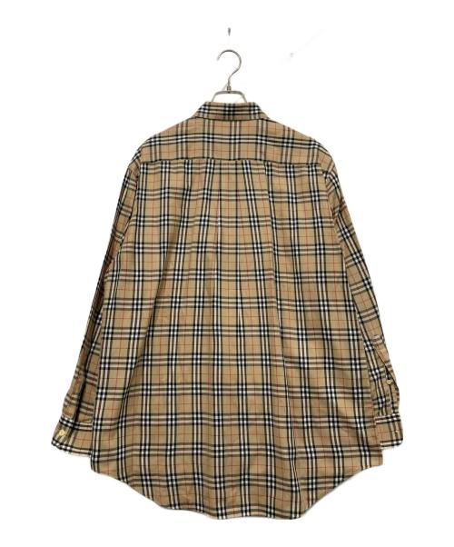 Burberry's（バーバリー）Burberry's (バーバリーズ) 長袖ボタンダウンシャツ ベージュ サイズ:Ｌの古着・服飾アイテム