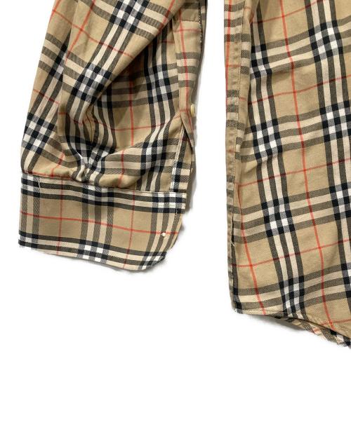 Burberry's（バーバリー）Burberry's (バーバリーズ) 長袖ボタンダウンシャツ ベージュ サイズ:Ｌの古着・服飾アイテム