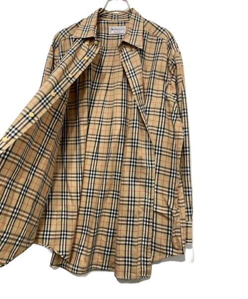 Burberry's（バーバリー）Burberry's (バーバリーズ) 長袖ボタンダウンシャツ ベージュ サイズ:Ｌの古着・服飾アイテム