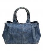 PRADAプラダ）の古着「カナパトートバッグ」｜インディゴ