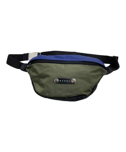 MARNI（マルニ）MARNI (マルニ) ショルダーバッグ ブルー×オリーブの古着・服飾アイテム