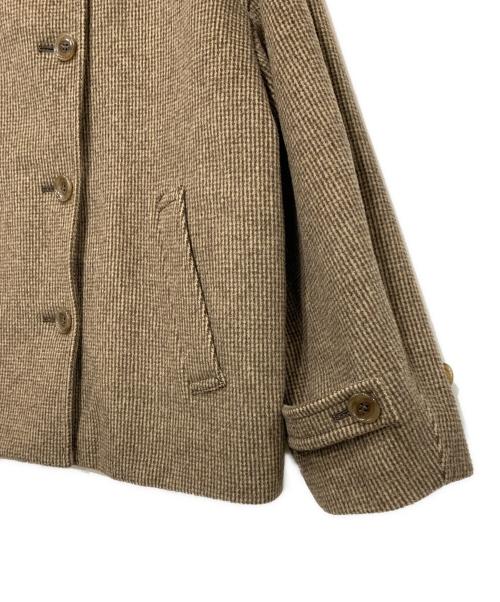 FRAMeWORK（フレームワーク）FRAMeWORK (フレームワーク) ピンチェックバルカラーショートコート ブラウン サイズ:FREEの古着・服飾アイテム