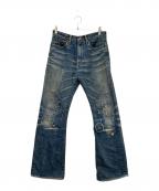 KAPITALキャピタル）の古着「リペア加工デニムパンツ」｜インディゴ