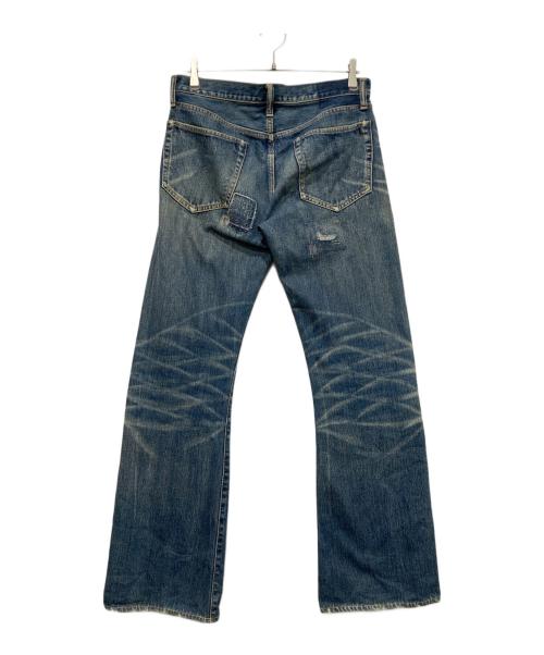 KAPITAL（キャピタル）KAPITAL (キャピタル) リペア加工デニムパンツ インディゴ サイズ:W33(83.5cm)の古着・服飾アイテム