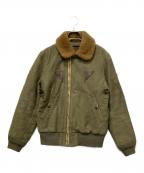 AVIREXアヴィレックス）の古着「B-15フライトジャケット」｜グリーン