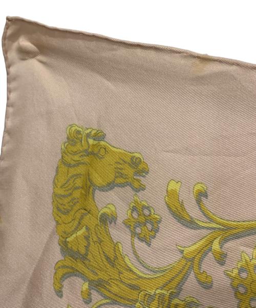 HERMES（エルメス）HERMES (エルメス) カレ90　ロンシャンへの散歩 ピンクの古着・服飾アイテム