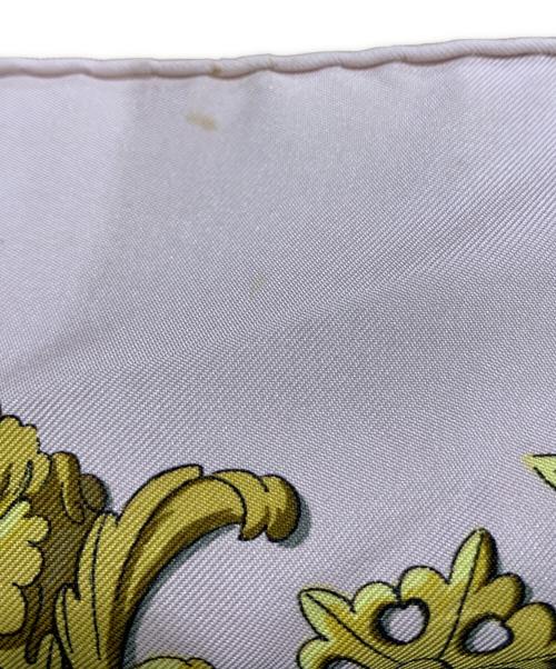 HERMES（エルメス）HERMES (エルメス) カレ90　ロンシャンへの散歩 ピンクの古着・服飾アイテム