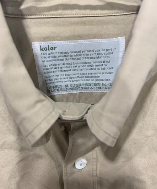 KOLOR（カラー）KOLOR (カラー) 長袖シャツ ベージュ サイズ:SIZE 1の古着・服飾アイテム