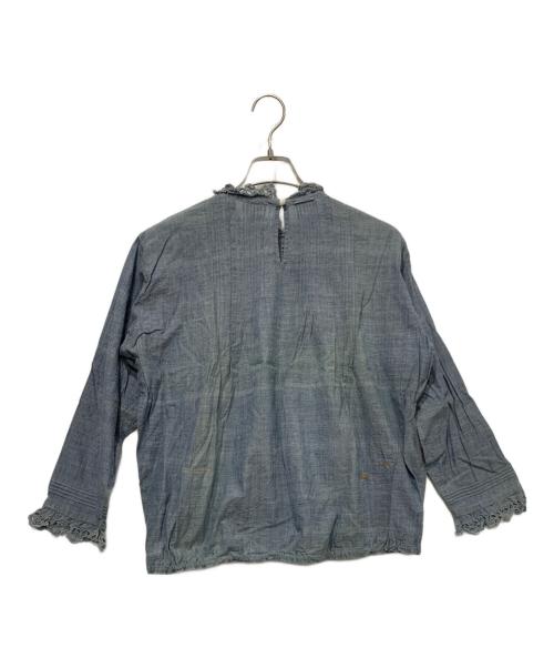 45R（フォーティファイブ・アール）45R (フォーティファイブ・アール) 長袖ブラウス ブルー サイズ:不明の古着・服飾アイテム