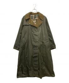 Barbour（バブアー）の古着「90sオイルドトレンチコート」｜オリーブ