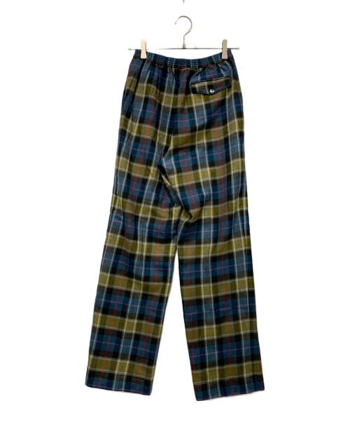 CellarDoor（セラードアー）CellarDoor (セラードアー) タータンチェック サイドバックルパンツ ブルー サイズ:不明の古着・服飾アイテム