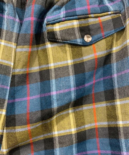 CellarDoor（セラードアー）CellarDoor (セラードアー) タータンチェック サイドバックルパンツ ブルー サイズ:不明の古着・服飾アイテム