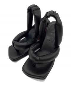 中古・古着通販】YELLO (イエロー) GILL PLATFORM SANDALS ブラック