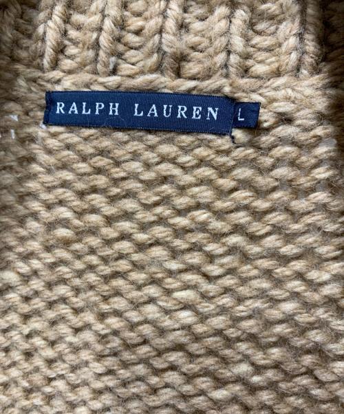 RALPH LAUREN（ラルフローレン）RALPH LAUREN (ラルフローレン) ニットコート ブラウン サイズ:Lサイズの古着・服飾アイテム