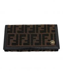 FENDI（フェンディ）の古着「ズッカ　長財布」｜ブラウン