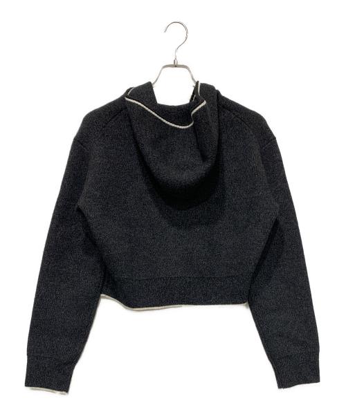 theory（セオリー）theory (セオリー) ダブルフェイスツイードショートカーディガン ブラック サイズ:SIZE Sの古着・服飾アイテム