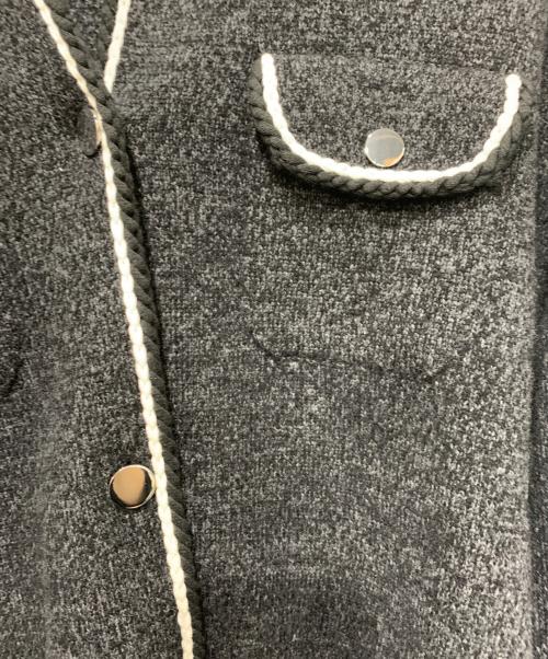 theory（セオリー）theory (セオリー) ダブルフェイスツイードショートカーディガン ブラック サイズ:SIZE Sの古着・服飾アイテム