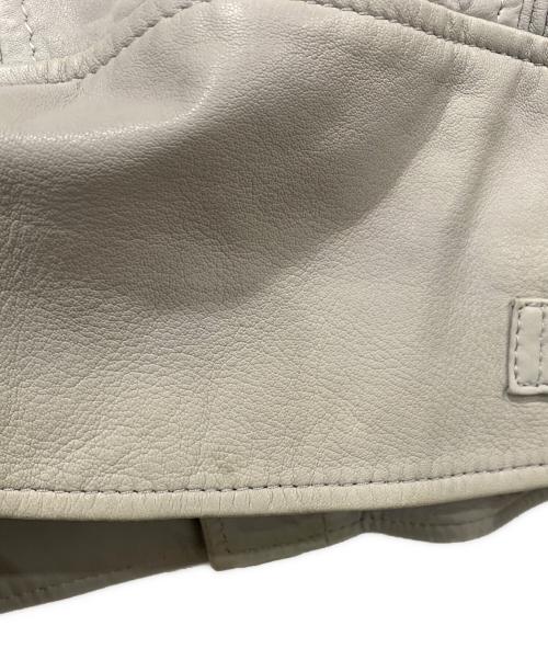 DIESEL（ディーゼル）DIESEL (ディーゼル) ライダースジャケット グレー サイズ:Mサイズの古着・服飾アイテム