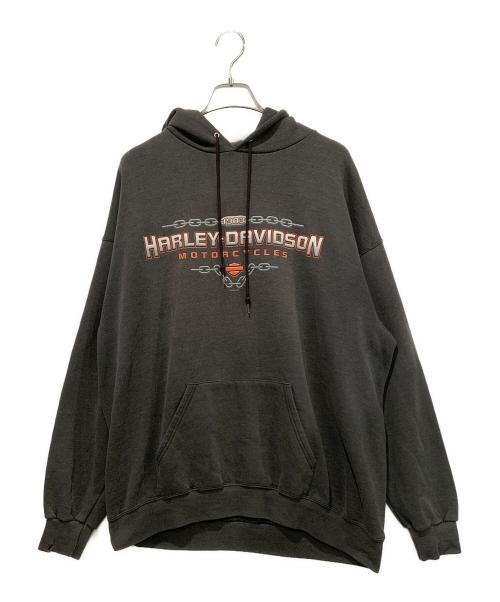 HARLEY-DAVIDSON（ハーレーダビッドソン）HARLEY-DAVIDSON (ハーレーダビッドソン) パーカー　'00年代 グレー サイズ:XLの古着・服飾アイテム