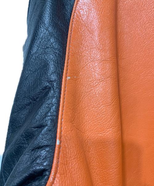 Golden Bear（ゴールデンベア）Golden Bear (ゴールデンベア) 70~80sレザージャケット オレンジ×ブラック サイズ:FREEの古着・服飾アイテム