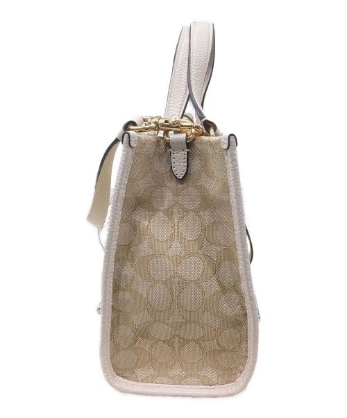 COACH（コーチ）COACH (コーチ) 2WAYショルダーバッグ ベージュの古着・服飾アイテム