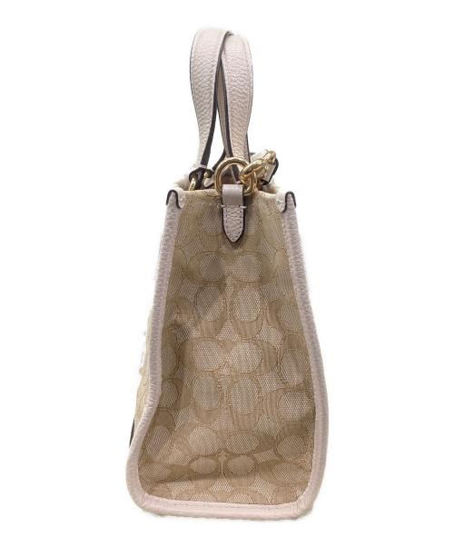 COACH（コーチ）COACH (コーチ) 2WAYショルダーバッグ ベージュの古着・服飾アイテム