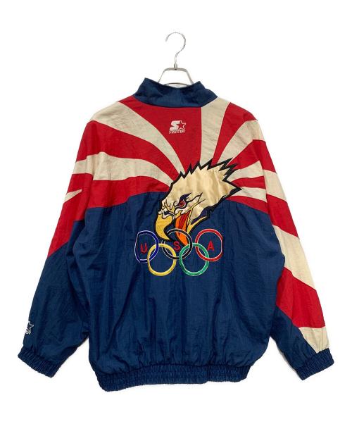 STARTER（スターター）STARTER (スターター) ナイロンジャケット ネイビー×ホワイト×レッド サイズ:Lサイズの古着・服飾アイテム