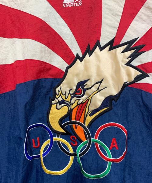 STARTER（スターター）STARTER (スターター) ナイロンジャケット ネイビー×ホワイト×レッド サイズ:Lサイズの古着・服飾アイテム