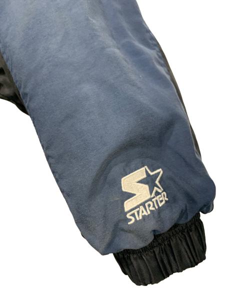 STARTER（スターター）STARTER (スターター) INDIANS　ブルゾン ネイビー×ブラック サイズ:Lサイズの古着・服飾アイテム