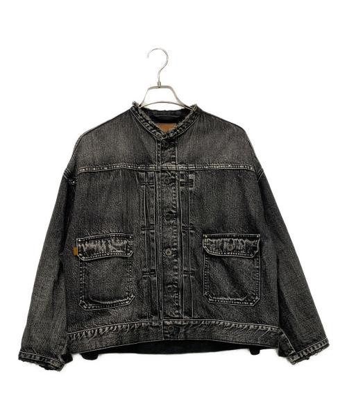 Spick and Span（スピック＆スパン）Spick and Span (スピックアンドスパン) 1ST-LINE STUDS DENIM ジャケット グレー サイズ:Freeの古着・服飾アイテム
