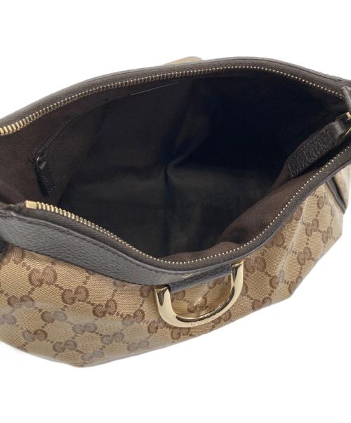 GUCCI（グッチ）GUCCI (グッチ) ワンショルダーバッグ ベージュ×ブラウンの古着・服飾アイテム