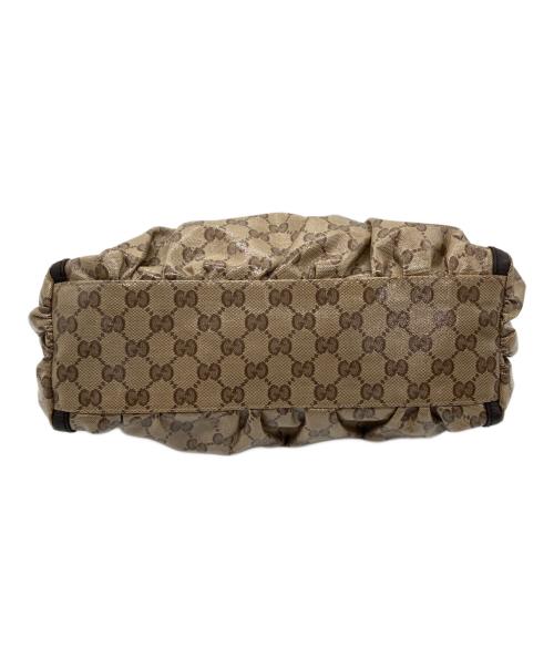 GUCCI（グッチ）GUCCI (グッチ) ワンショルダーバッグ ベージュ×ブラウンの古着・服飾アイテム