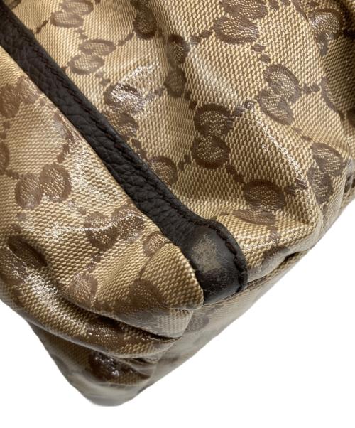GUCCI（グッチ）GUCCI (グッチ) ワンショルダーバッグ ベージュ×ブラウンの古着・服飾アイテム