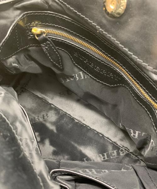 BURBERRY（バーバリー）BURBERRY (バーバリー) プローサム　ショルダーバッグ ブラックの古着・服飾アイテム