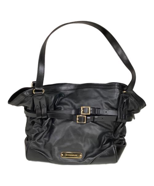 BURBERRY（バーバリー）BURBERRY (バーバリー) プローサム　ショルダーバッグ ブラックの古着・服飾アイテム