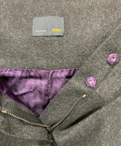 FENDI（フェンディ）FENDI (フェンディ) ウールスカート ブラック サイズ:SIZE 42（ITALY）の古着・服飾アイテム