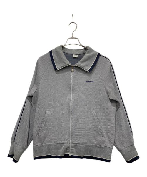 adidas（アディダス）adidas (アディダス) ヴィンテージトラックジャケット ホワイト×ネイビー サイズ:Lの古着・服飾アイテム