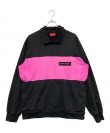 SUPREME（シュプリーム）の古着「ポロクルーネックスウェット」｜ブラック×ピンク