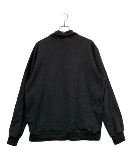 SUPREME（シュプリーム）SUPREME (シュプリーム) ポロクルーネックスウェット ブラック×ピンク サイズ:XLサイズの古着・服飾アイテム