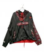 TWO HYPEトゥーハイプ）の古着「アノラックパーカー　NBA CHICAGO BULLSU」｜レッド×ブラック