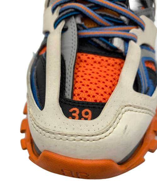 BALENCIAGA（バレンシアガ）BALENCIAGA (バレンシアガ) トラックスニーカー ホワイト×オレンジ×ブルー サイズ:26cmの古着・服飾アイテム