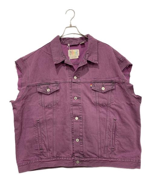 LEVI'S（リーバイス）LEVI'S (リーバイス) デニムジャケット パープル サイズ:XXLサイズ 未使用品の古着・服飾アイテム