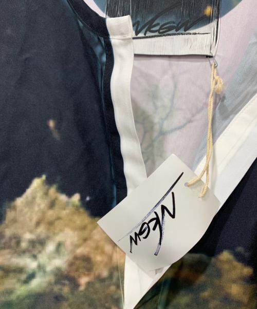 NKGW（エヌケージーダブリュー）NKGW (エヌケージーダブリュー) 長袖ワンピース グリーン×ピンク サイズ:FREEの古着・服飾アイテム