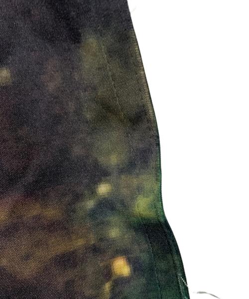 NKGW（エヌケージーダブリュー）NKGW (エヌケージーダブリュー) 長袖ワンピース グリーン×ピンク サイズ:FREEの古着・服飾アイテム