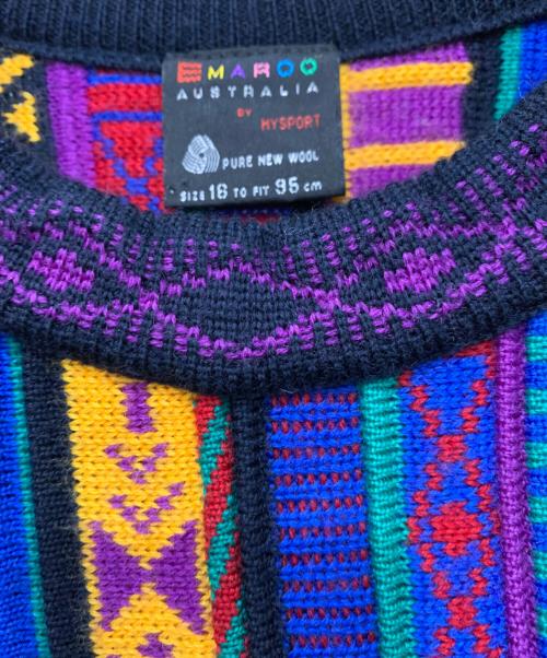 Emaroo（エマルー）Emaroo (エマルー) 3Dニット マルチカラー サイズ:SIZE 16の古着・服飾アイテム