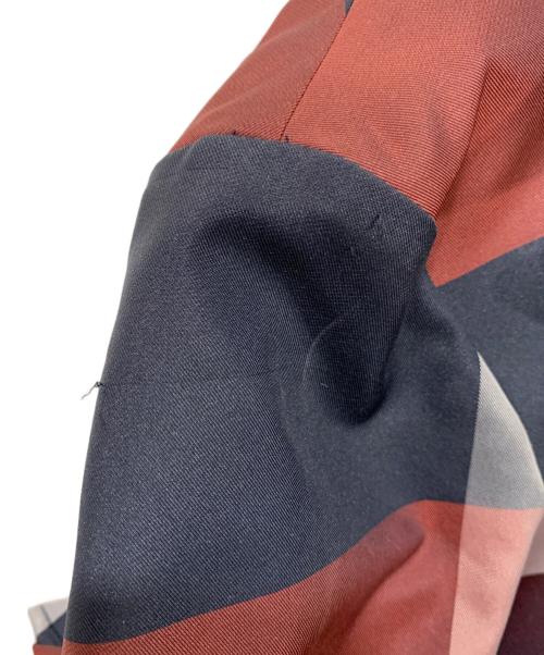 BLACK LABEL CRESTBRIDGE（ブラックレーベル クレストブリッジ）BLACK LABEL CRESTBRIDGE (ブラックレーベル クレストブリッジ) チェック アルスターコート ネイビー×レッド サイズ:Mサイズの古着・服飾アイテム